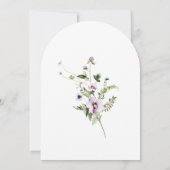 ラブイズイン開花ブライダルシャワーアーチ招待状 招待状 (裏面)