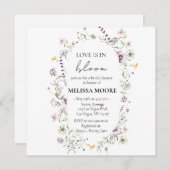 ラブイズイン開花ブライダルシャワースクエア招待状 招待状 (正面/裏面)