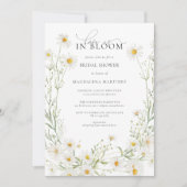 ラブイズイン開花ボホデイジーブライダルシャワー 招待状 (正面)