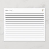 ラブイズイン開花ボホブライダルシャワーレシピフローラ (裏面)