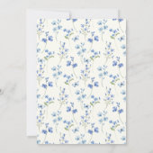ラブイズイン開花ワイルドフラワーフローラブライダルシャワー 招待状 (裏面)