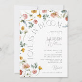 ラブイズイン開花夏フローラブライダルシャワー 招待状 (正面)