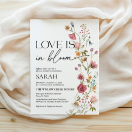 ラブイズイン開花招待状 | ブライダルシャワー招待状 招待状