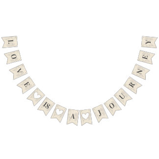 ラブイズジャーニーシック旅行ブライダルシャワー結婚ズ バンティングフラッグ