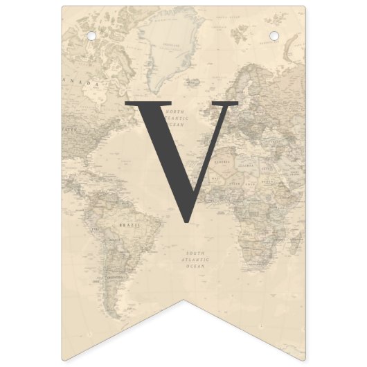 ラブイズジャーニーワールドトラベルブライダルシャワー結婚ズ バンティングフラッグ (第3の旗)