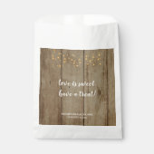ラブイズスイートカントリー素朴ブライダルシャワー フェイバーバッグ (正面)