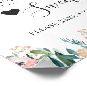 ラブイズスイートデザートバーガーデンバラフローラ ポスター (角)