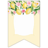 ラブイズスイートピンクイエローレモンブライダルシャワー バンティングフラッグ (第1の旗)