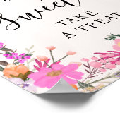 ラブイズスイートボホピンクフローラブライダルシャワー ポスター (角)