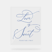 ラブイズスイートマルセイユブルーデザートバー アクリルサイン (正面)