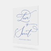 ラブイズスイートマルセイユブルーデザートバー アクリルサイン (傾斜)