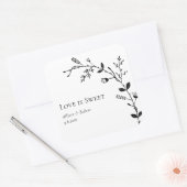 ラブイズスイートミアンダつる植物結婚式の引き出物 スクエアシール (封筒)