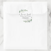 ラブイズスイートユーカリブライダルシャワー スクエアシール (バッグ)