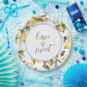 ラブイズスイートレモン紙プレート ペーパープレート (パーティー)