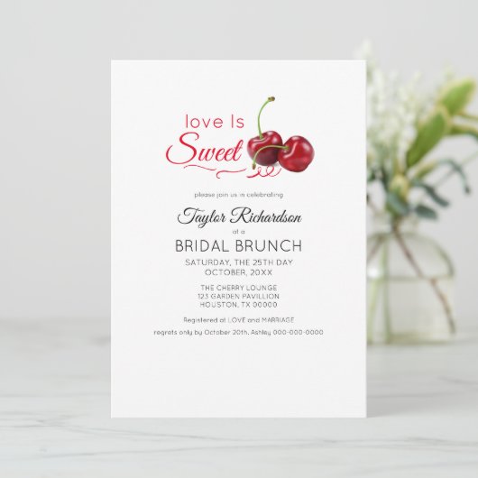 ラブイズスウィートさくらんぼブランチ結婚ズ 招待状 (スタンド正面)