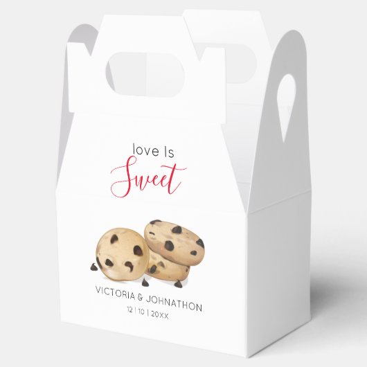 ラブイズスウィートクッキー結婚式の引き出物ボックス フェイバーボックス (オープン)