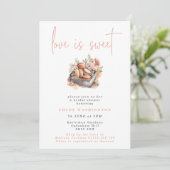ラブイズスウィートフローラマカロンブライダルシャワー 招待状 (スタンド正面)