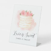 ラブイズスウィートブライダルシャワーテイクアトリート 台座サイン (正面)
