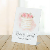 ラブイズスウィートブライダルシャワーテイクアトリート 台座サイン