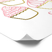 ラブイズスウィートブライダルシャワー婚約ゲストブック ポスター (角)