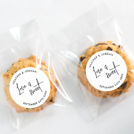 ラブイズスウィートモダン結婚式の引き出物 ラウンドシール