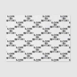 ラブイズスウィートヴィンテージ結婚タイポグラフィカスタムズ 薄葉紙