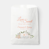 ラブイズスウィート素朴コーラルピーチフローラ結婚ズ フェイバーバッグ (正面)