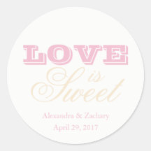 ラブイズスウィート結婚式の引き出物ステッカー赤面シャンパン