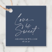 ラブイズスウィート結婚式の引き出物ラベル フェイバータグ (正面)