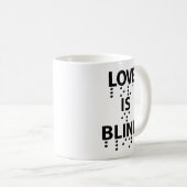 ラブイズブラインド点字 コーヒーマグカップ (正面右)