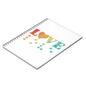 ラブイズブラインド点字 ノートブック (左側)