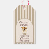 ラブイズブルーイングエスプレッソマルティニボウブライダルシャワー ギフトタグ (正面)