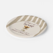 ラブイズブルーイングエスプレッソマルティニボウブライダルシャワー ペーパープレート (アングル)