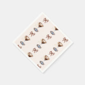 ラブイズブルーイングエスプレッソマルティニボウブライダル スタンダードカクテルナプキン (角)