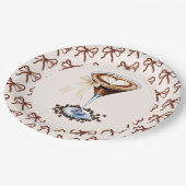 ラブイズブルーイングエスプレッソマルティニボウブライダル ペーパープレート (アングル)