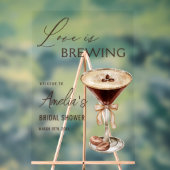 ラブイズブルーイングエスプレッソマルティーニブライダルシャワー アクリルサイン (ニュートラル)