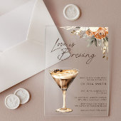 ラブイズブルーイングエスプレッソマルティーニブライダルシャワー アクリル招待状