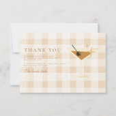 ラブイズブルーイングエスプレッソマルティーニブライダルシャワー サンキューカード (正面)