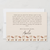 ラブイズブルーイングエスプレッソマルティーニブライダルシャワー サンキューカード (裏面)