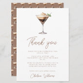 ラブイズブルーイングエスプレッソマルティーニブライダルシャワー サンキューカード