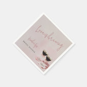 ラブイズブルーイングエスプレッソマルティーニブライダルシャワー スタンダードカクテルナプキン (角)