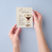 ラブイズブルーイングエスプレッソマルティーニブライダルシャワー チラシ (手)