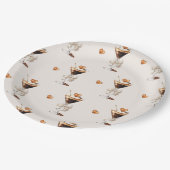 ラブイズブルーイングエスプレッソマルティーニブライダルシャワー ペーパープレート (アングル)