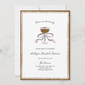 ラブイズブルーイングエスプレッソマルティーニブライダルシャワー 招待状 (正面)