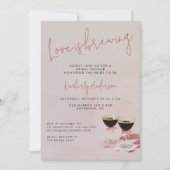 ラブイズブルーイングエスプレッソマルティーニブライダルシャワー 招待状 (正面)