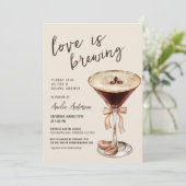 ラブイズブルーイングエスプレッソマルティーニブライダルシャワー 招待状 (スタンド正面)