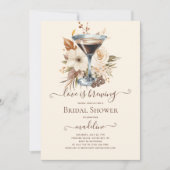 ラブイズブルーイングエスプレッソマルティーニブライダルシャワー 招待状 (正面)