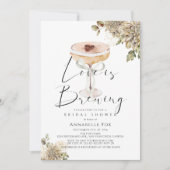 ラブイズブルーイングエスプレッソマルティーニブライダルシャワー 招待状 (正面)