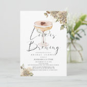 ラブイズブルーイングエスプレッソマルティーニブライダルシャワー 招待状 (スタンド正面)