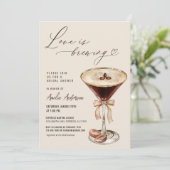 ラブイズブルーイングエスプレッソマルティーニブライダルシャワー 招待状 (スタンド正面)